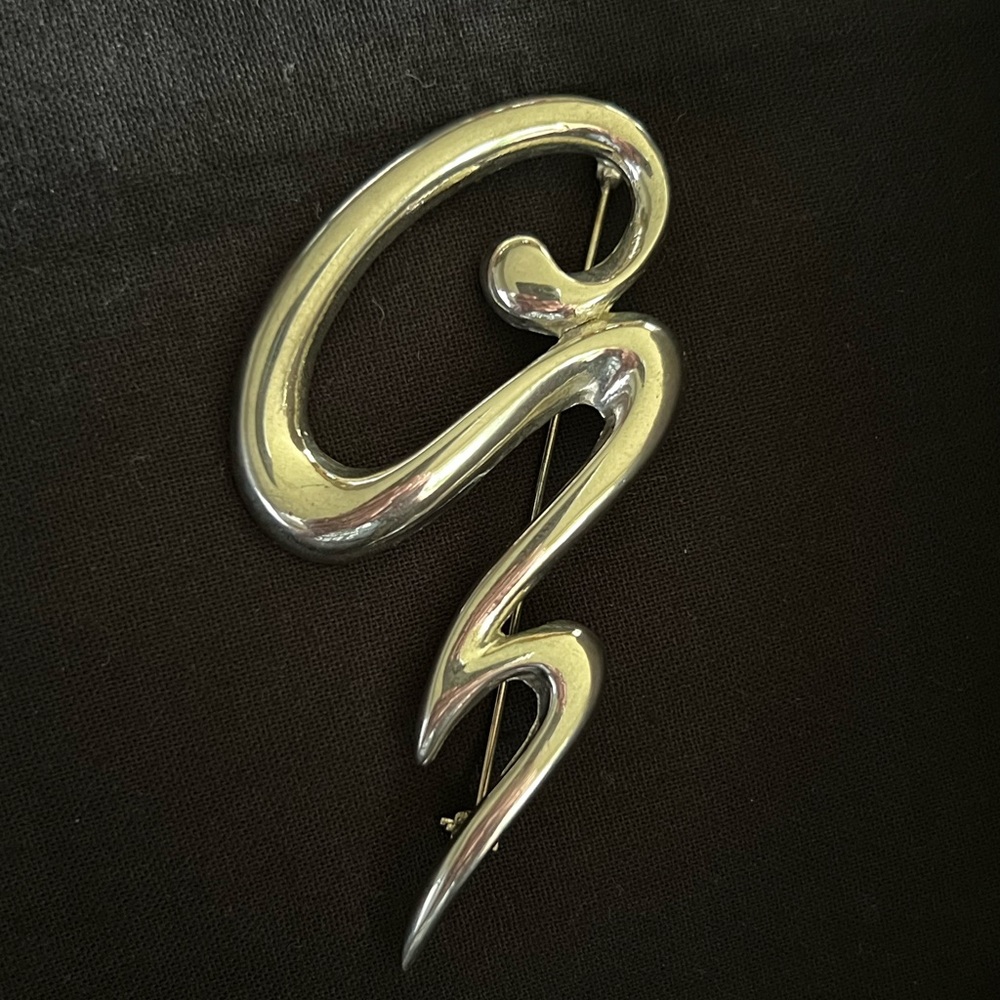 Vintage Squiggle Brooch